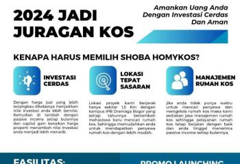 Rumah Kost Full Furnished Lokasi Super Strategis dekat IPB Bogor