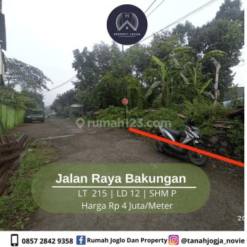 Dekat Tengkleng Gajah Tanah SHM Jalan Bakungan 4 Jutaan Nego
