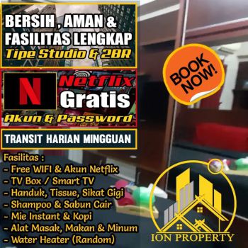 HOTEL HARIAN 1KAMAR SEWA APARTEMEN GRAND PRAMUKA SQUARE GREEN PRAMUKA