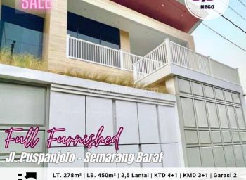 Rumah Mewah Full Furnish Siap Huni Semarang Barat Pusponjolo