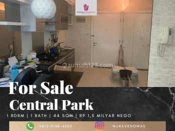 Dijual Apartement Central Park 1 Bedroom Full Furnished Lantai Rendah