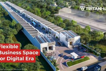 GUDANG TRITAN HUB TYPE COMPACT, NEW GRESS LOKASI STRATEGIS DEKAT 3 TOL & BANDARA
