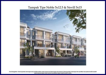 Rumah Noble 3 Lantai Ukuran 5x12,5 Victoria Residence Pik2