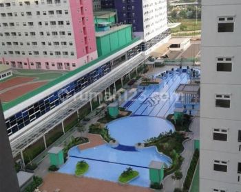 Apartemen Jakarta Pusat Green Pramuka Dijual 2 BR Kosongan Furnish Lt. Rendah
