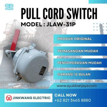 Jual Pull Rope Switch / Pull wire Switch JinKwang JLAW-31P | 082134658880 |