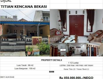 Rumah Bagus SHM di Tytyan Kencana, Bekasi b0011