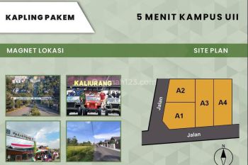 Tanah Dijual Pakem Dekat Rs Panti Nugroho, Cocok Bangun Hunian