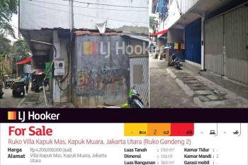 Ruko Villa Kapuk Mas, Kapuk Muara Indah, Jakarta Utara
