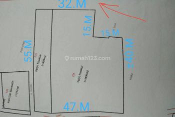 Tanah di Pinggir Jalan Ciater Raya Sebrang Gedung Intermark