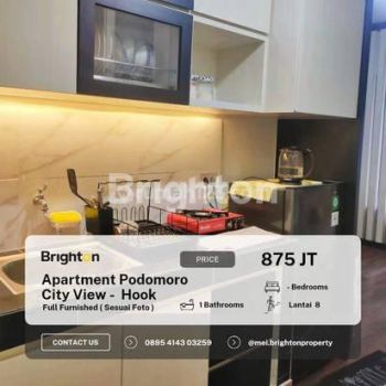 APARTMENT PODOMORO CITY VIEW HOOK (FULL FURNISHED)