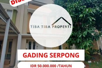 DISEWAKAN CEPAT RUMAH CLUSTER THOMSON SUMMARECON GADING SERPONG