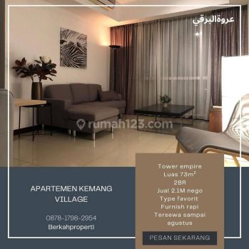 dijual Murah Kemang Village 2BR Tower empire