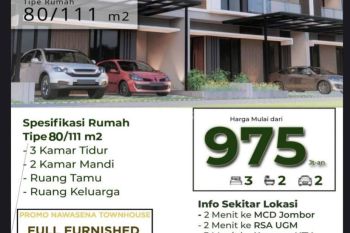 Rumah dalam Cluster dekat terminal Jombor