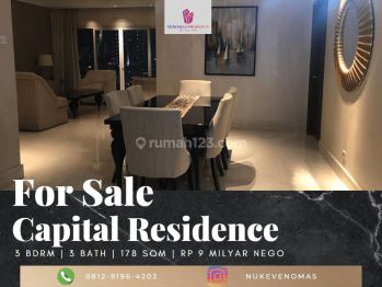 Jual Apartemen Capital Residence 3 Bedroom Full Furnished