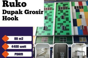 Ruko Dupak Grosir Hook Siap Pakai Berada di Area Pertokoan di Surabaya Pusat –