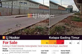 Gudang Jl. Sholeh Iskandar, Kedungbadak, Tanah Sereal, Kota Bogor, Jawa Barat