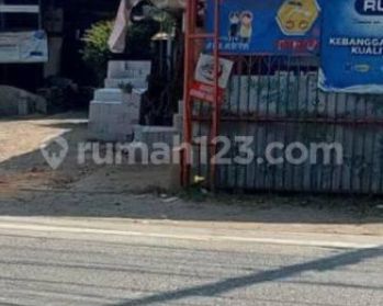 Tanah Dan Toko Material + Rumah Tinggal di Jalan Raya Babelan , Bekasi Hak Milik