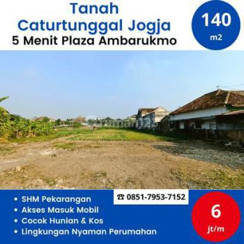 Tanah Yogyakarta Caturtunggal Dekat Plaza Ambarukmo Shm.p