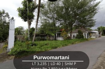 Pekarangan SHM Luas Harga Murah Di Purwomartani Harga Nego Aja
