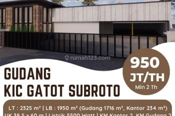 Disewakan  Gudang di KIC Gatot Subroto, Ngaliyan, Semarang Barat