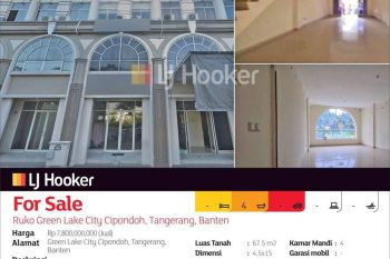 Ruko Green Lake City Cipondoh, Tangerang, Banten