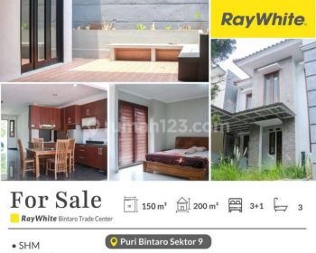 Rumah Sudah Renovasi, Cantik, Asri, Siap Huni dalam Cluster Favorit Bintaro Jaya