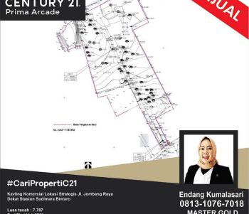 Kavling Komersial Lokasi Strategis Jl. Jombang Raya Dekat Stasiun Sudimara