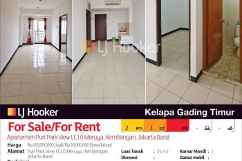 Apartemen Puri Park View Lt.10 Meruya, Kembangan, Jakarta Barat
