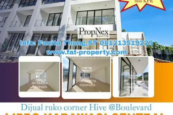 Ruko Baru 3 Lantai Hive boulevard di Jl Boulevard Palem Raya bpr ,lippo Karawaci
