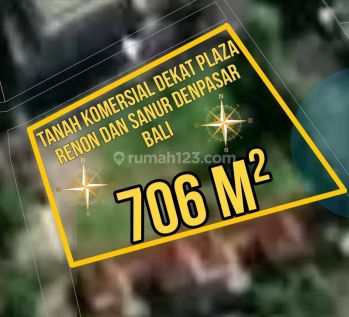 Tanah Murah  di Sanur SHM - Sertifikat Hak Milik 706 M²