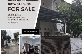 Rumah Luas Terawat Komplek Pasirjaya Buahbatu Kota Bandung