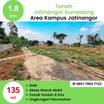 Tanah Sumedang 135 M2 Siap Bangun 7 Menit Kampus Unpad SHM