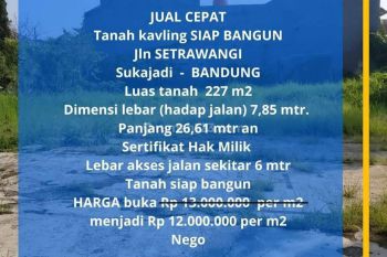 Tanah Murah di Setrawangi Sukajadi Dekat Maranatha Kota Bandung