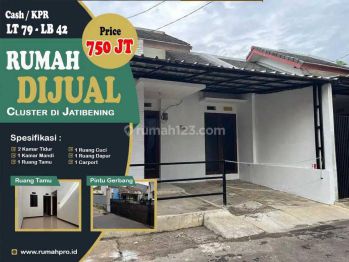 Rumah Dijual di Jatibening dalam Cluster Kemangsari indah