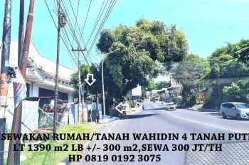 Disewakan Rumah+Tanah Raya Wahidin No 4 Candisari Semarang