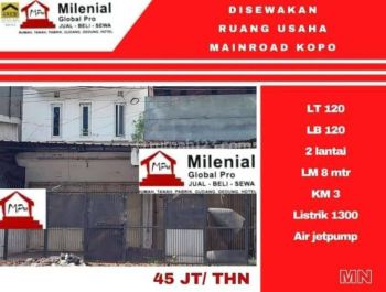 Disewakan Ruang Usaha Mainroad Kopo Bandung