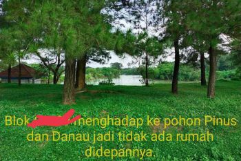 Tanah kavling SHM dijual view danau