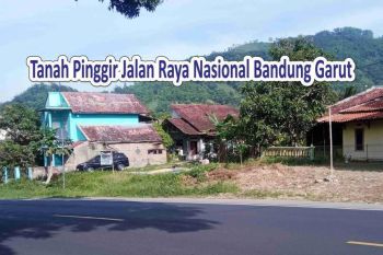Tana Tepi Jalan Raya Nasional Luas 332 M2 di Limbangan Garut