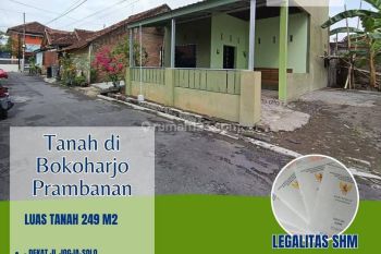 Tanah Pekarangan 249 M2 Dekat Polsek Prambanan SHM