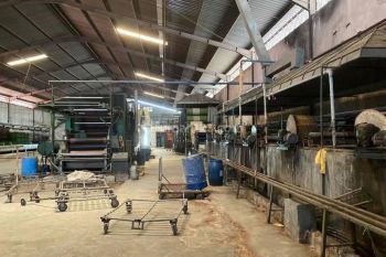 Pabrik Ex Printing Textil Strategis Depan jalan Raya