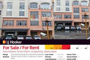 Ruko Mutiara Taman Palem, Cengkareng, Jakarta Barat