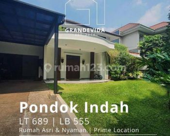 RUMAH MEWAH DESIGN CLASSIC BANGUNAN 2 LANTAI TERAWAT DI PONDOK INDAH