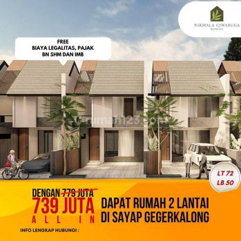 Rumah 2lt di Cluster Nirmala Ciwaruga Dkt Gegerkalong Polban Shm