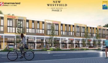 NEW WESTFIELD SHOPHOUSES PHASE 3 GRAND WISATA BEKASI TANPA DP, FREE PPN 50% DTP