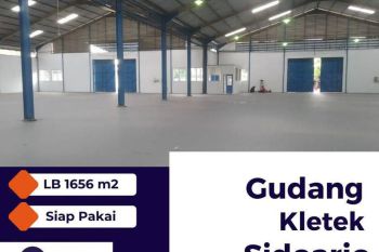 Disewakan Gudang Kletek 41 Berada di Kawasan Pergudangan Industrial di Sidoarjo