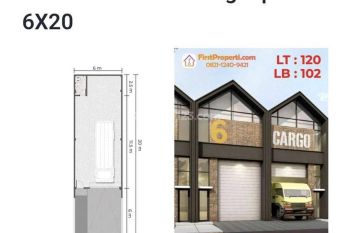 Gudang di Komplek Pergudangan Bizpark Pik 2