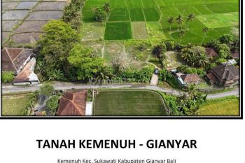 Dijual Tanah Kemenuh Gianyar, Sukawati, Bali