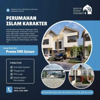 Perumahan Islam Karakter Islamic Green Garden Rumah Syariah Bandung