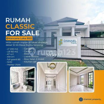 Dijual rumah baru siap huni bagus kencana loka Bsd city, ls