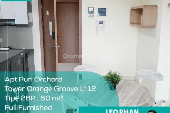 Apartement Puri Orchard Tower Orange Groove Wing A Lt 12, 2br, Full Furnished
